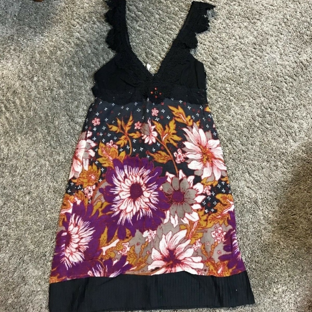 Free People lace crochet floral dress